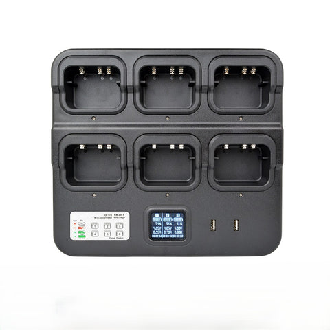 6 unit Desktop Gang Chargers For FW series radios